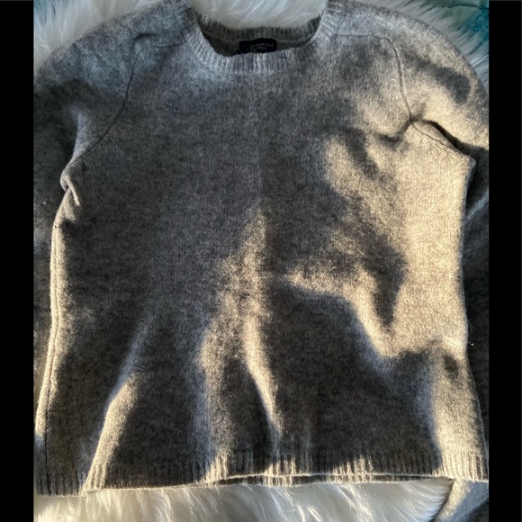 American Eagle Gray merino wool sweater large